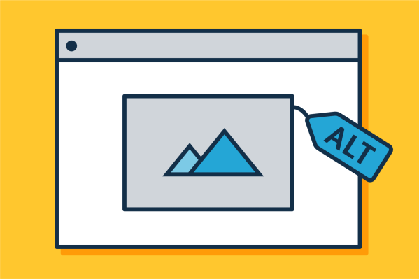 A web page page with a tag for adding alt text